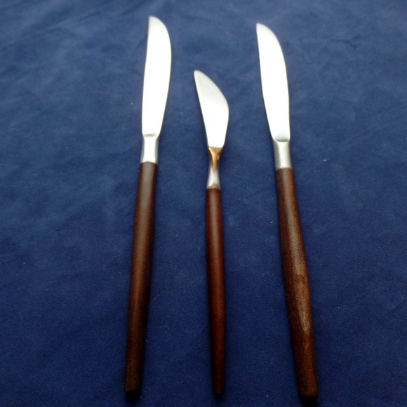 Ecko Eterna Canoe Muffin Set Of two Knives One Spreader - Picture 5 of 7